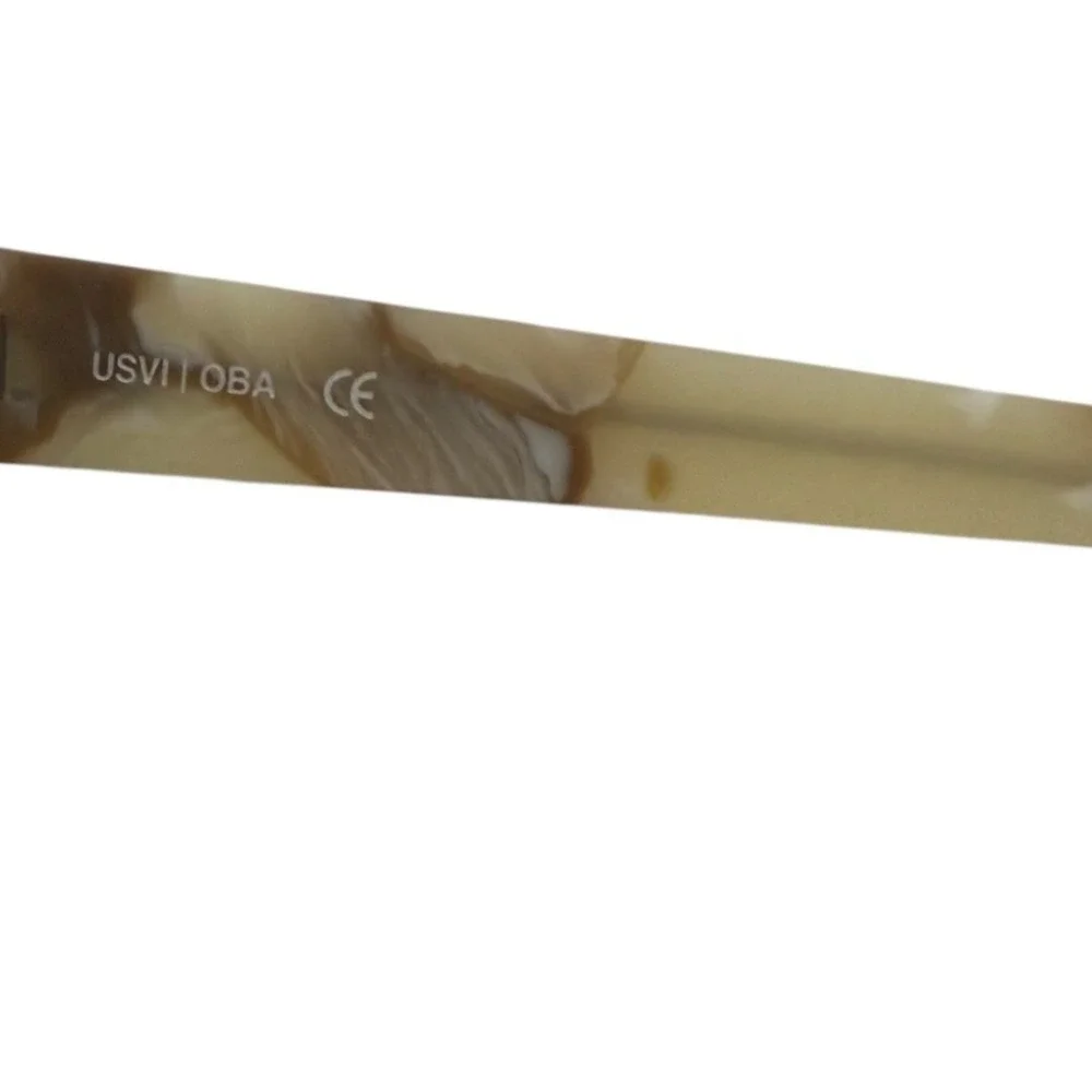 Maho Eyewear Geneva Sunglasses Cream Marbled Iconic 60's Style Discontinued